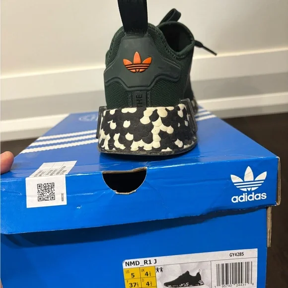 adidas Dark Green and Black NMD R1 with Camo Midsole - Picture 5 of 5